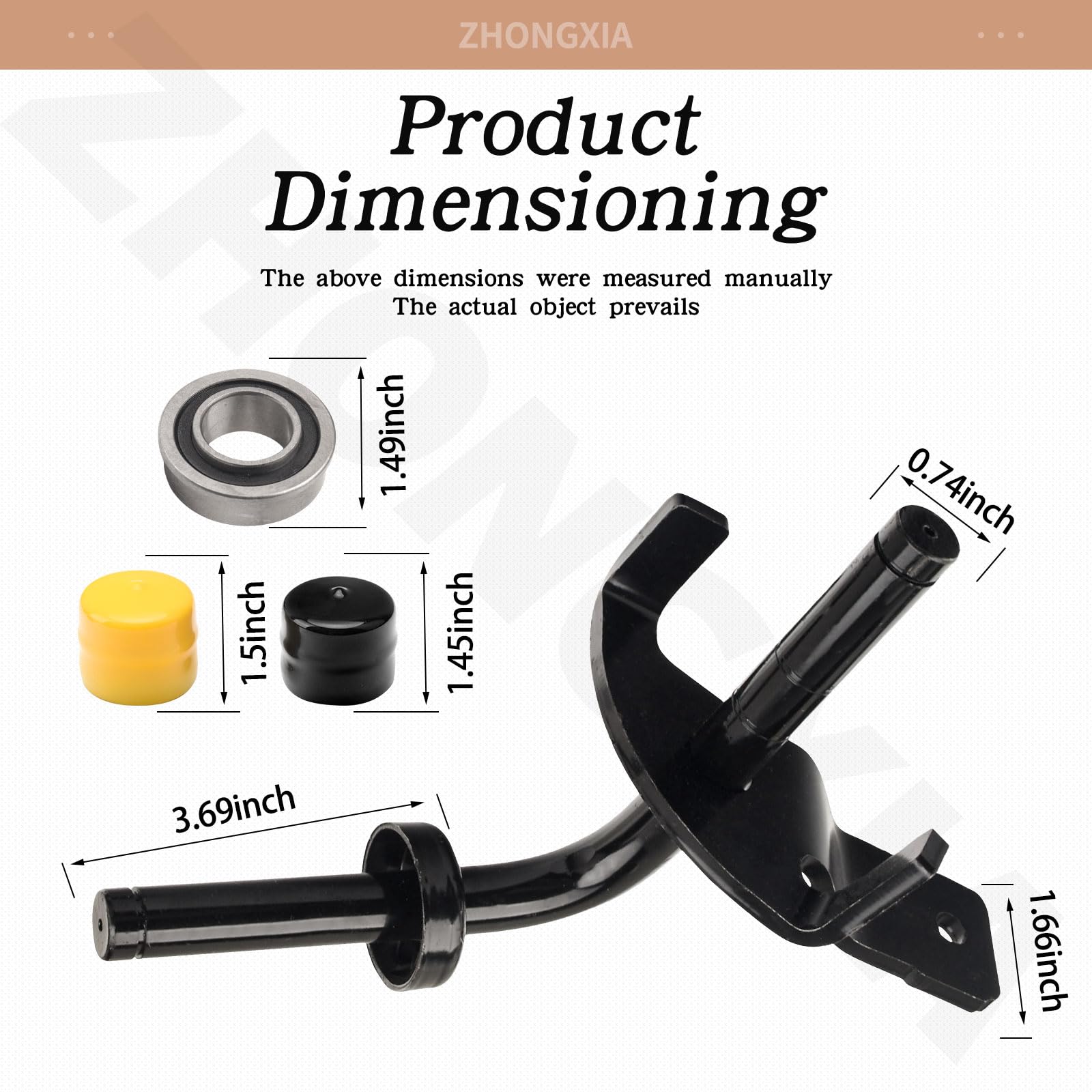 ZHONGXIA front spindle right 532403088 for robust steering