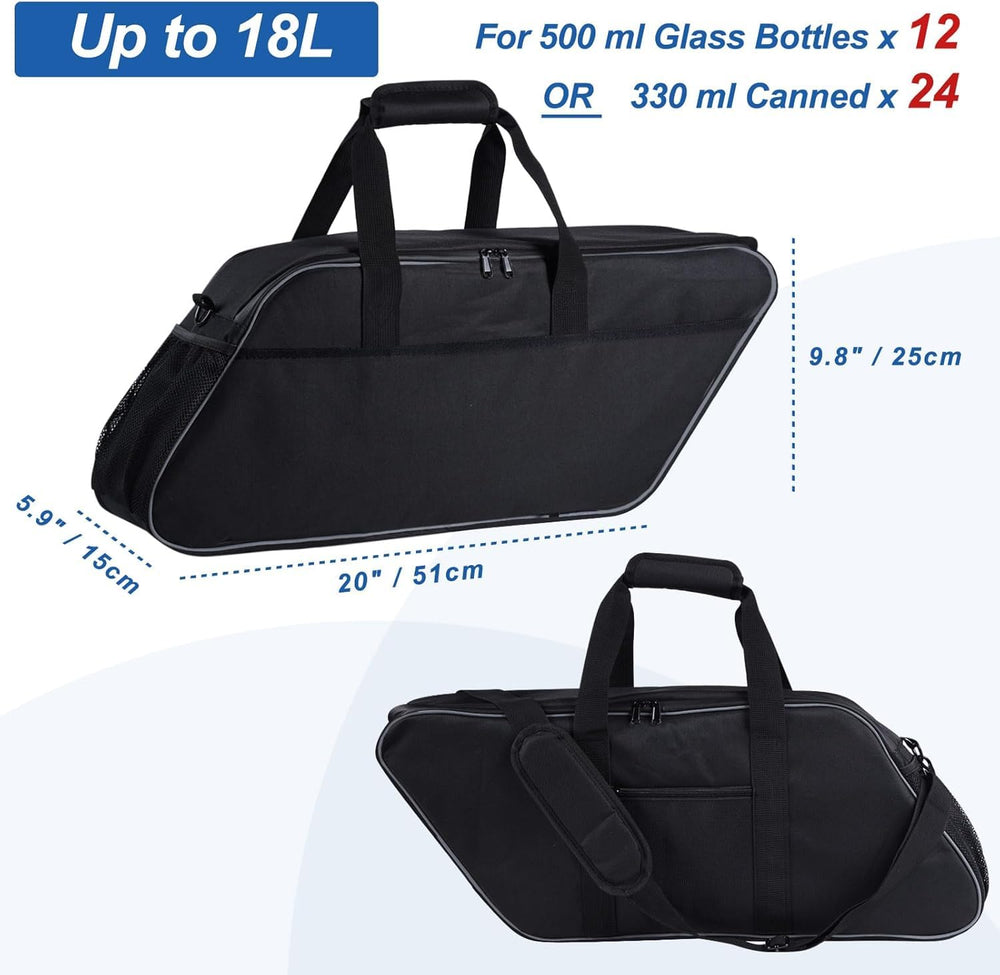 ZHOUMADE insulated PEVA inner layer keeps beverages cooler on long rides.