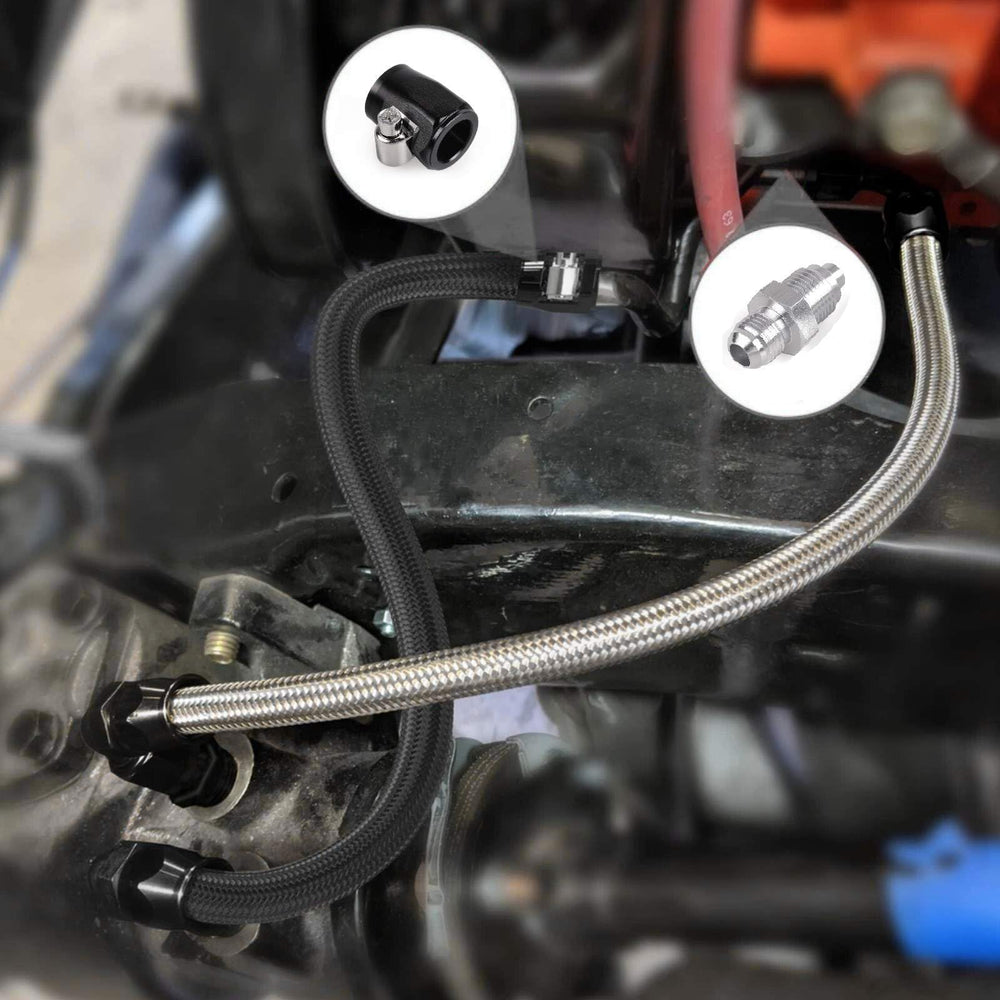 ZHSYMX 11/16-18 flare at steering box enabling reliable seals.