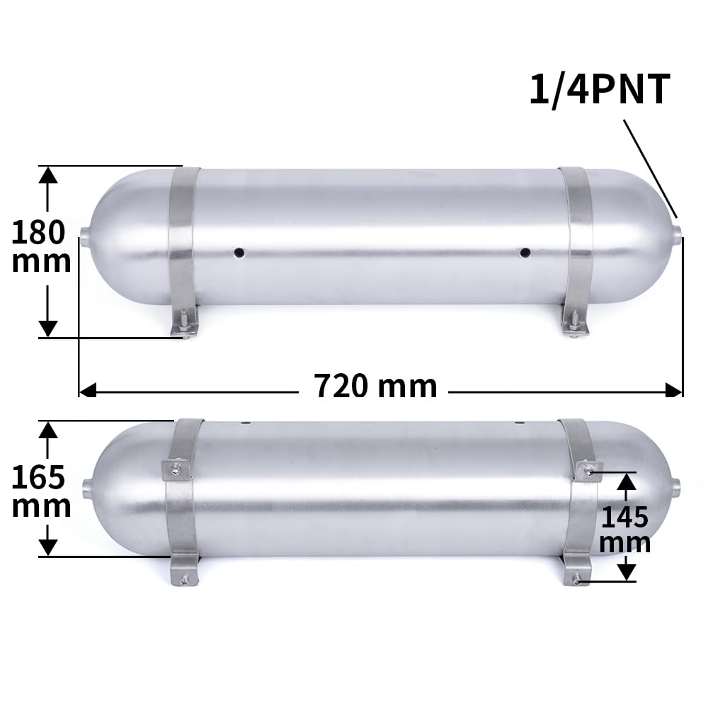 ZHSYMX Air 4.2 gallon tank side profile shows compact, lightweight design for easy installation.