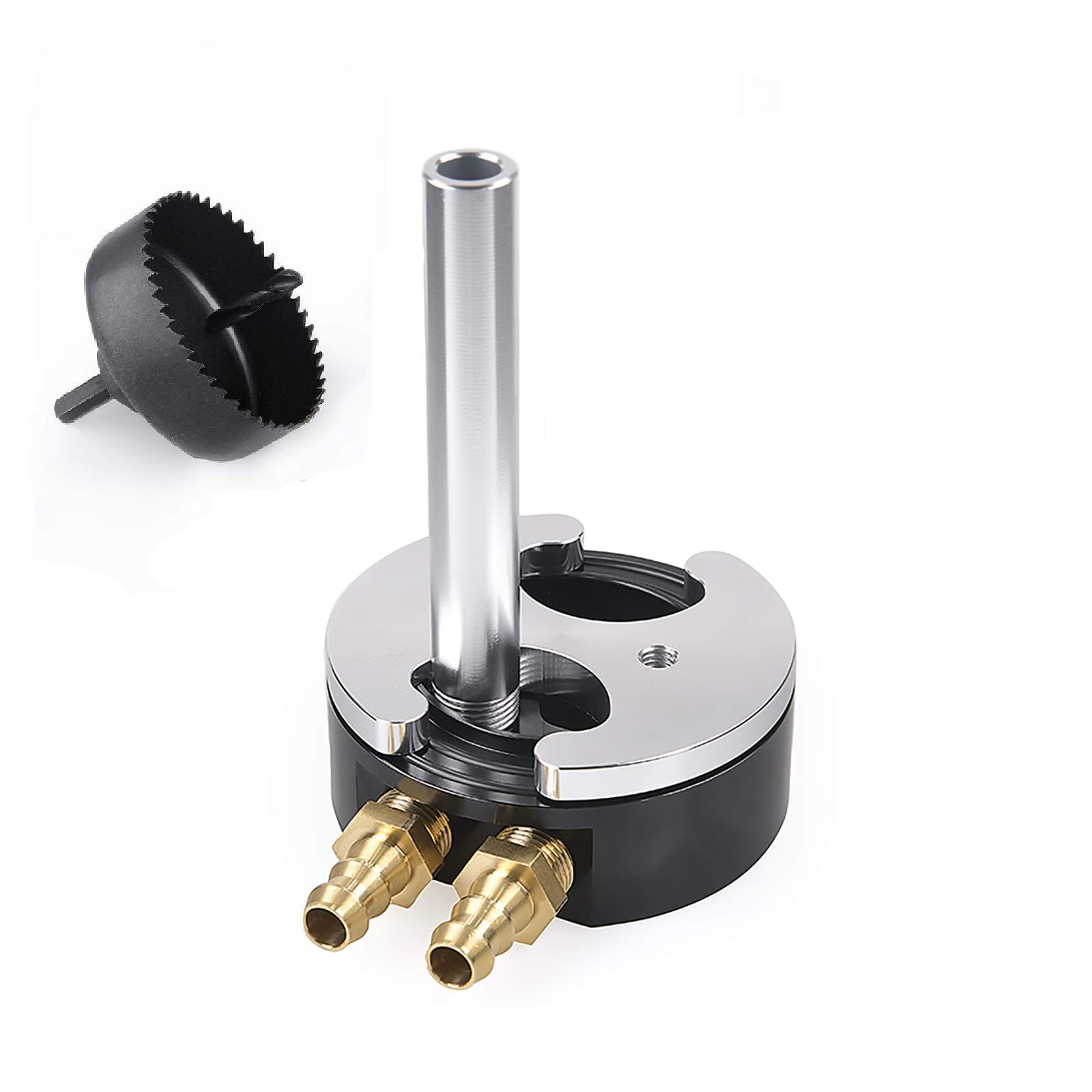 ZHSYMX fuel tank sump kit installation showing seamless integration with stock diesel tanks for easier setup