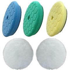 ZHYFC 5-pack polishing pads kit overview for complete detailing