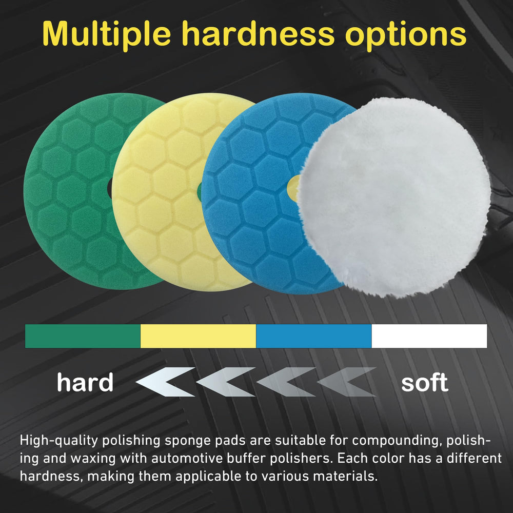 ZHYFC color-coded pads show stages from oxidation to gloss