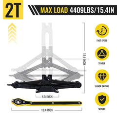 ZIBIAO ratchet handle enabling smooth height adjustments for easy lifting
