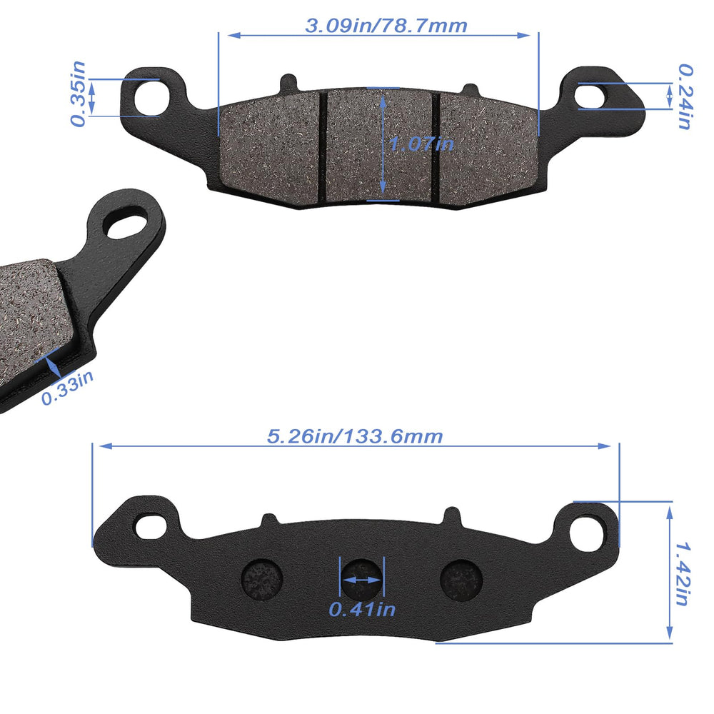 Grooved design helps dissipate heat for consistent braking.