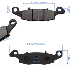 Grooved design helps dissipate heat for consistent braking.