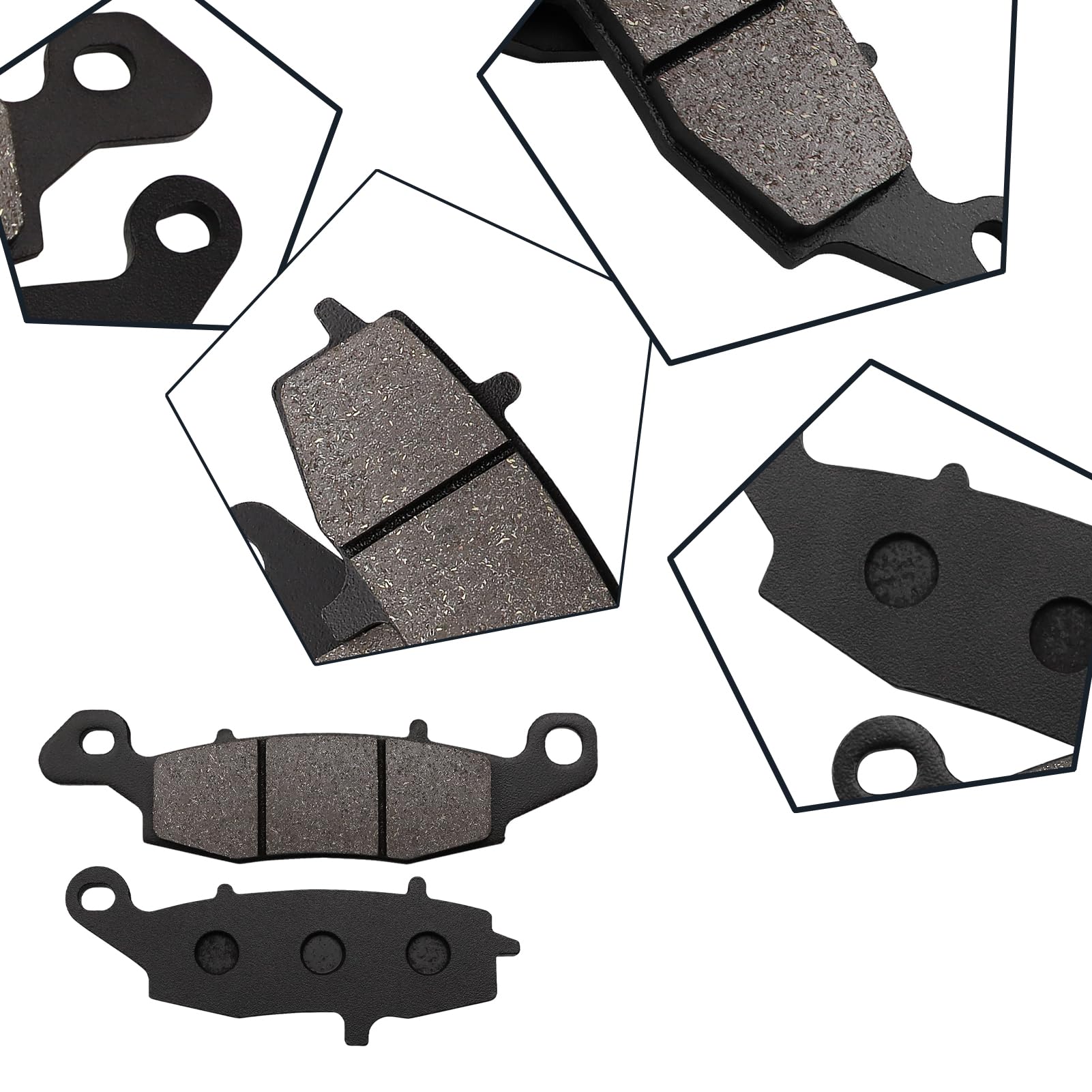 ZICOO rear brake pads for Kawasaki Vulcan VN900 deliver smooth braking performance.