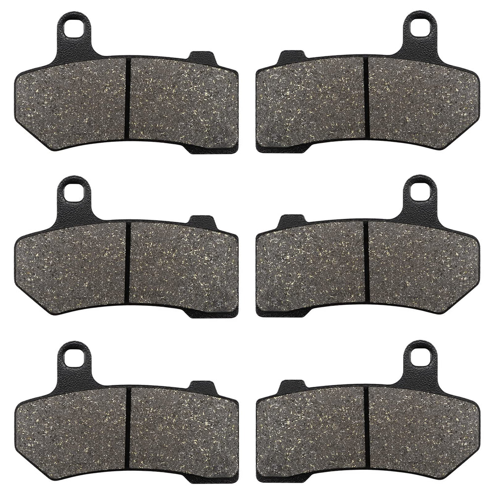 ZICOO Harley front brake pad for Road Glide improves heat dissipation and stopping feel.