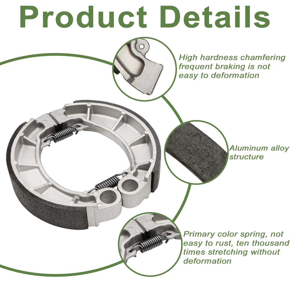 ZICOO rear brake shoes for Honda Rancher 420 enhance braking stability.