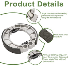 ZICOO rear brake shoes for Honda Rancher 420 enhance braking stability.