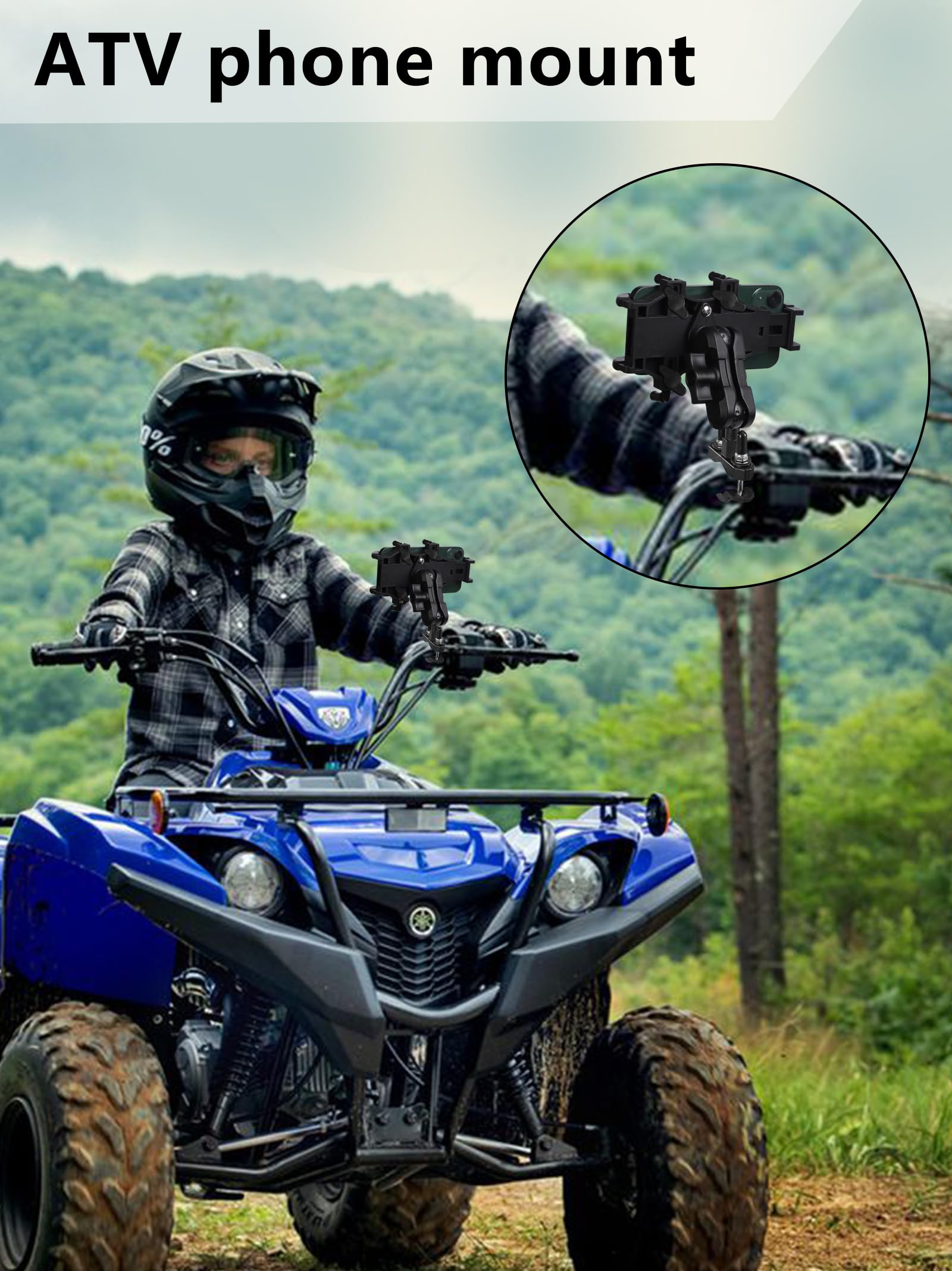 ZIDIYORUO ATV mount installs in minutes with simple two-step setup.