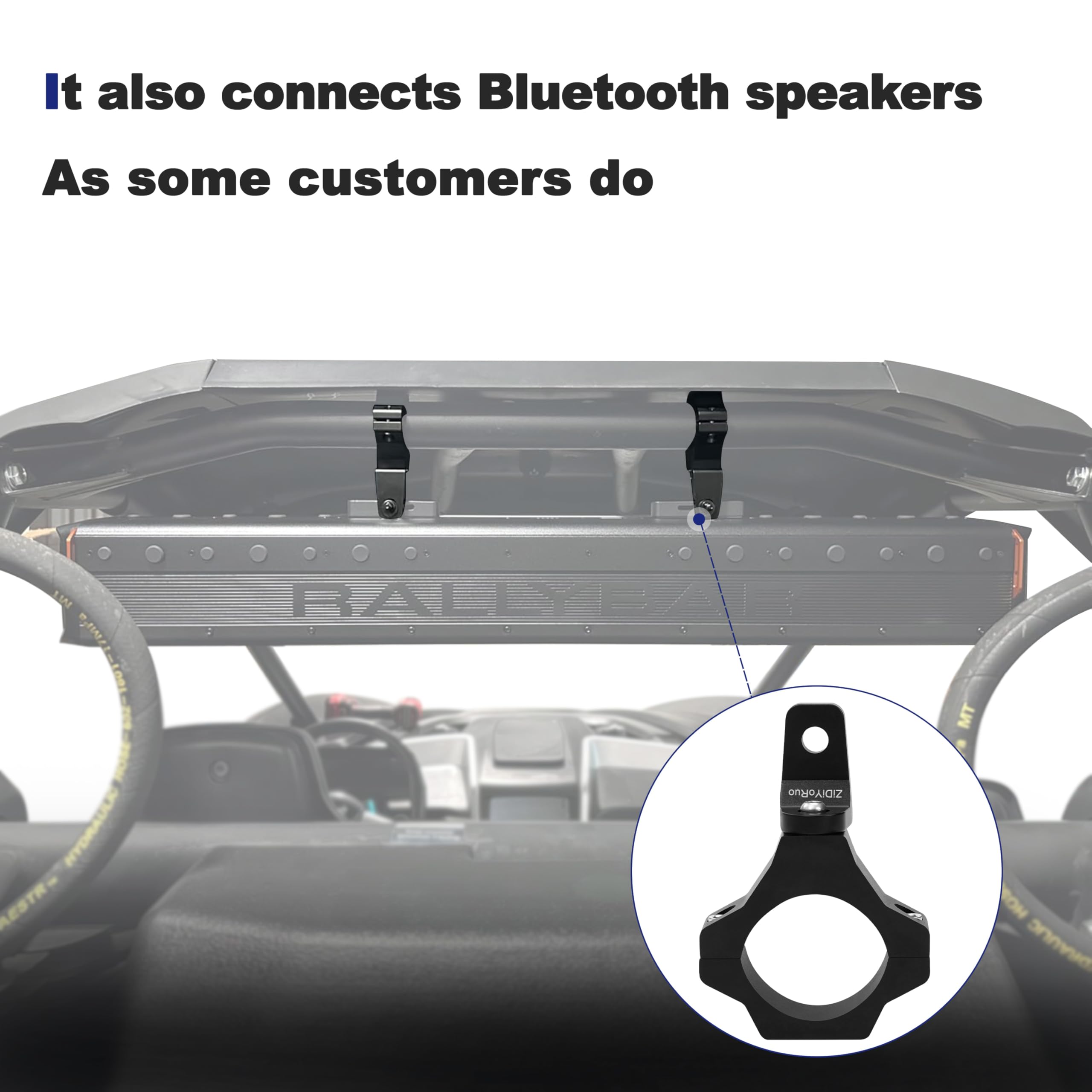 ZIDIYORUO supports light bars up to 50 lbs for versatile off-road setups
