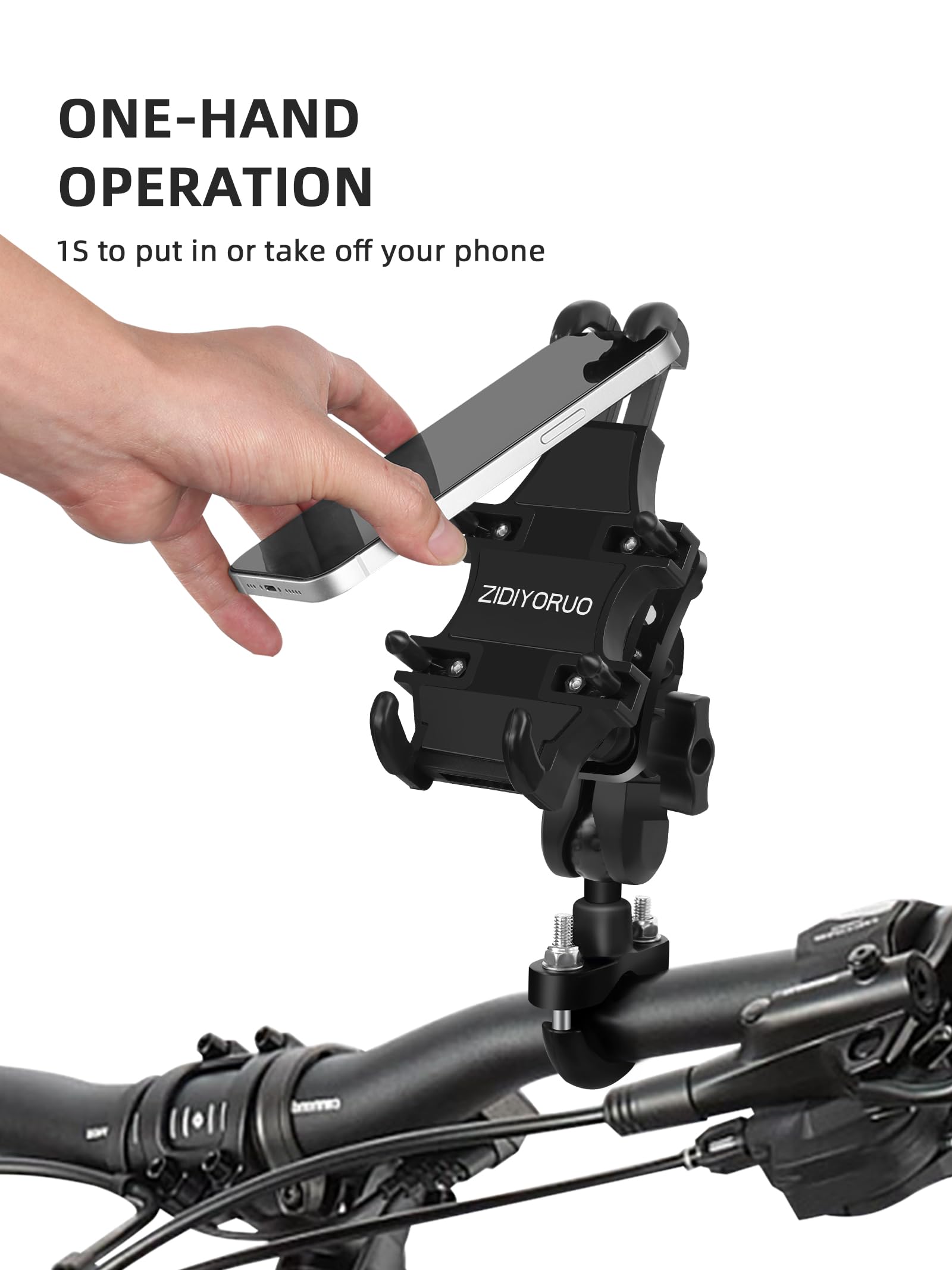 ZIDIYORUO eight-claw system provides full protection around the phone.