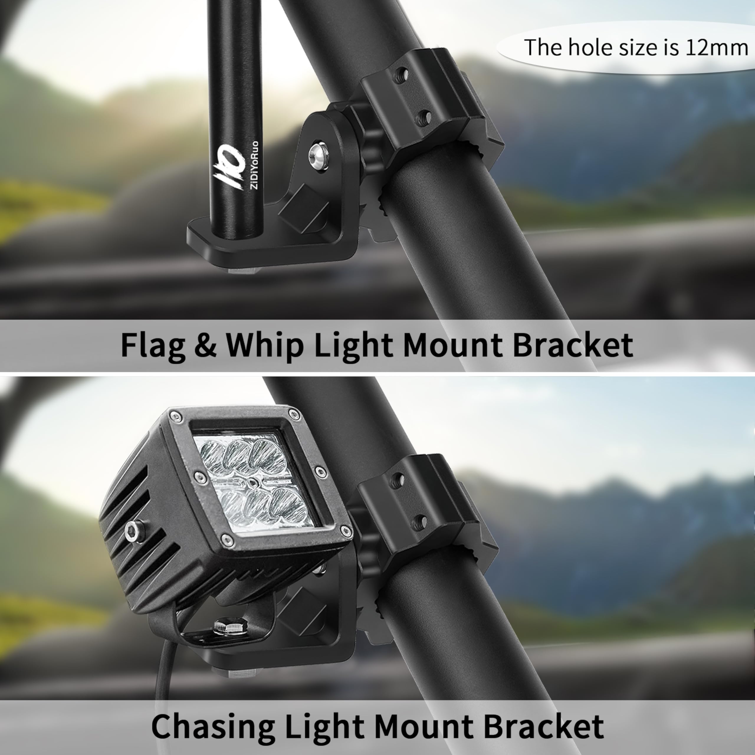ZIDIYORUO roll cage mounting solution fitting Polaris RZR Can-Am Yamaha and Jeep