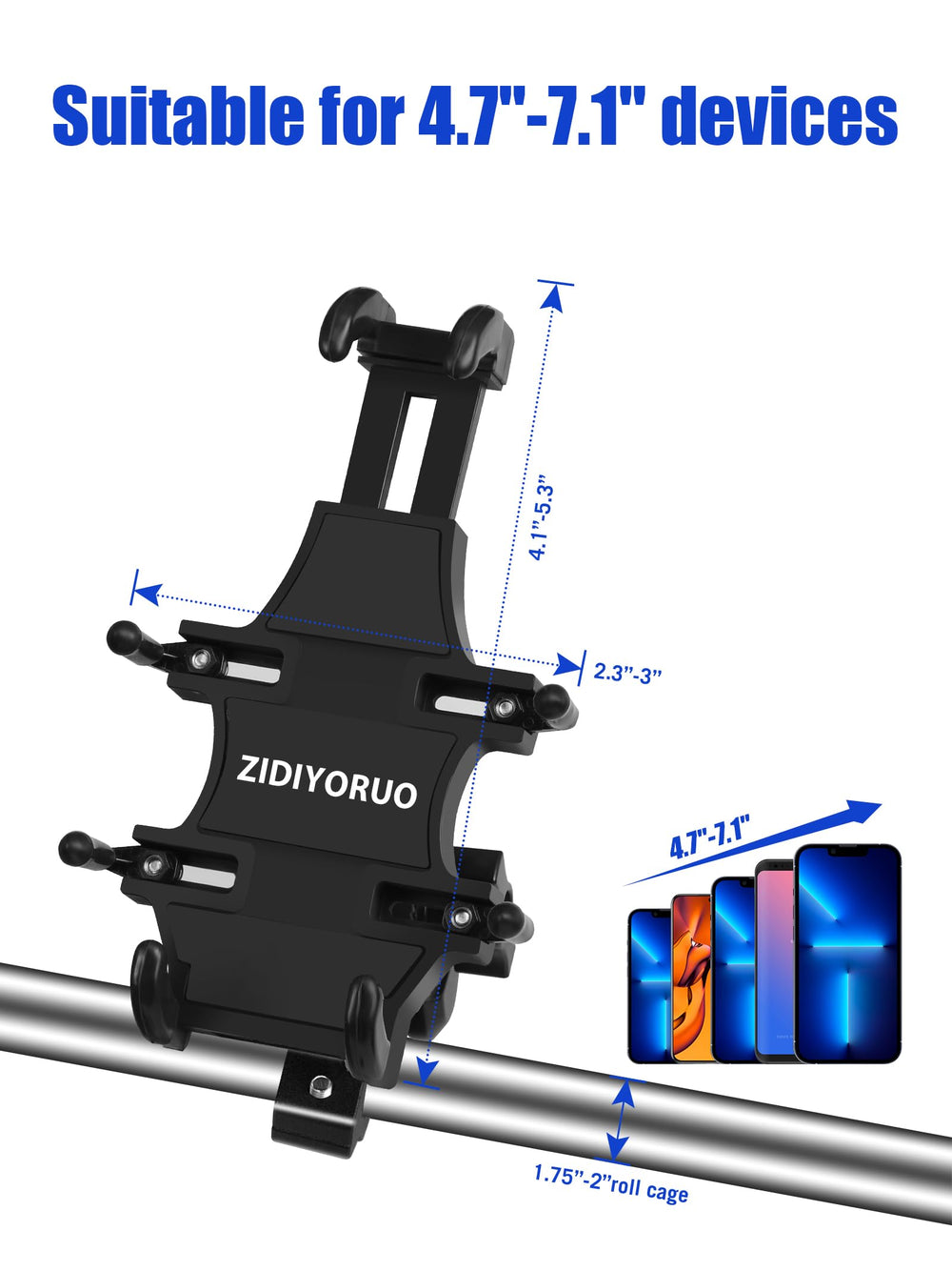 ZIDIYORUO UTV-compatible models image highlights Polaris, Can-Am, Honda, and more