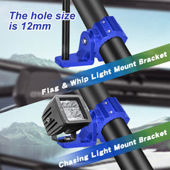 ZIDIYORUO UTV mount offers 360-degree rotation for optimal beam direction.