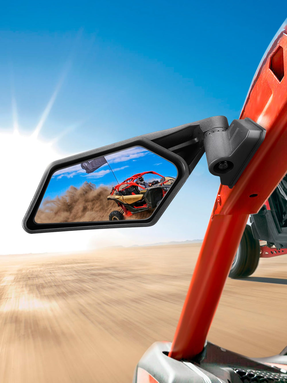 ZIDIYORUO X3 side mirror front view for clear visibility on Maverick X3