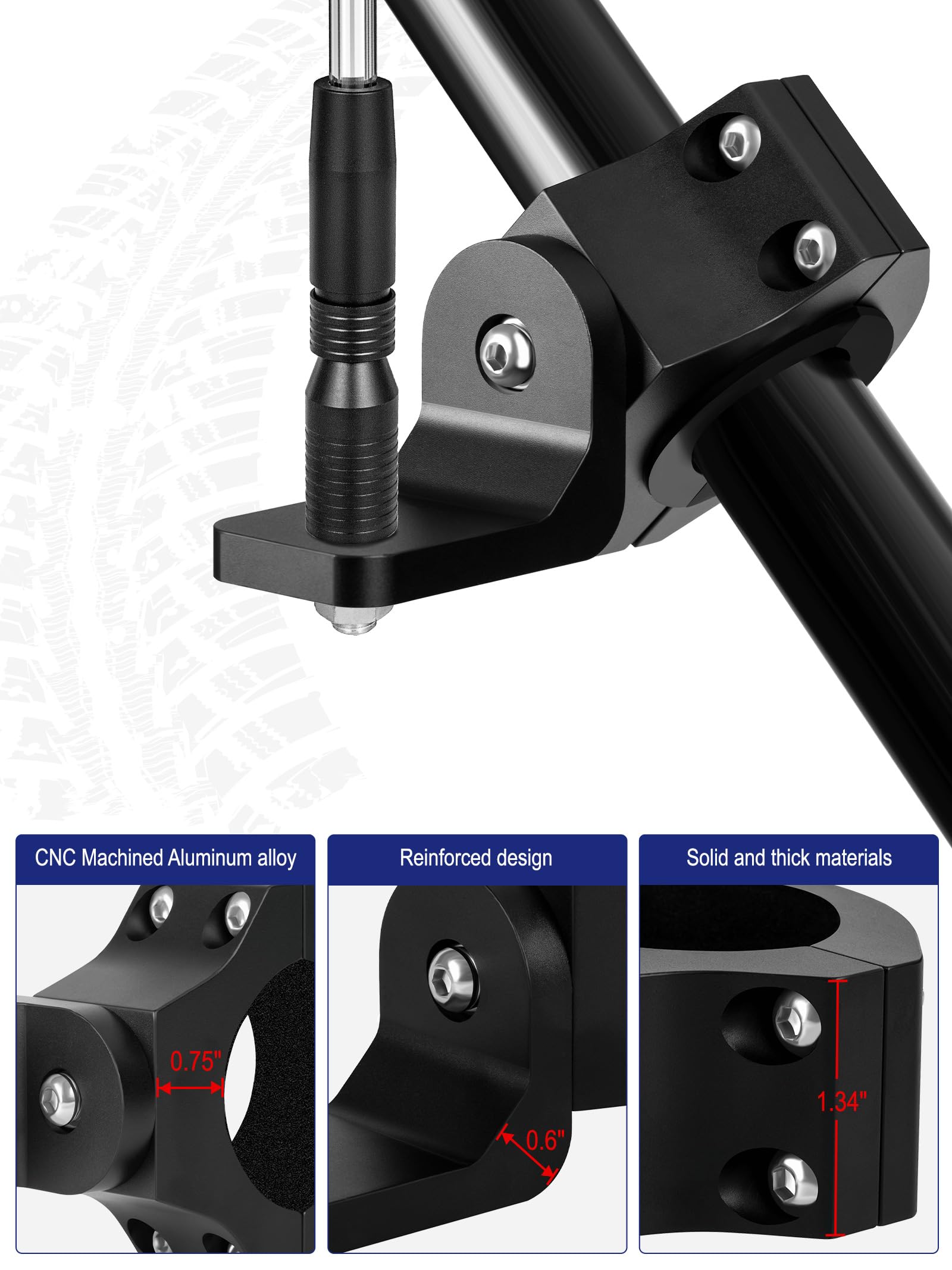 Pre-assembled clamps with internal teeth grip cages securely reducing rattles