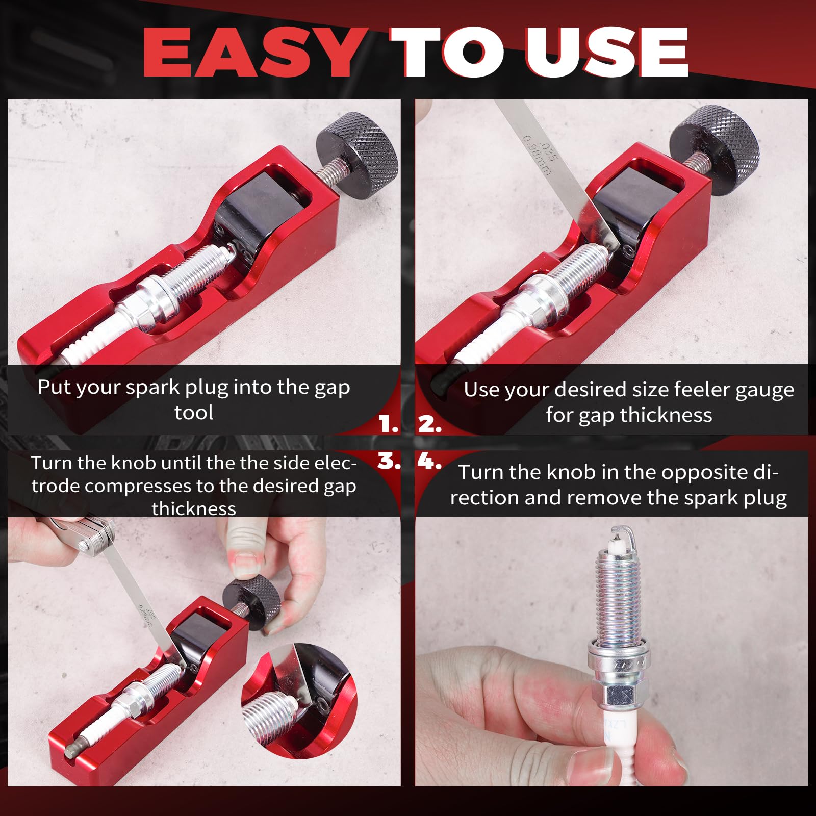 Zihvfzu folded feeler gauge set for compact, accurate measurements