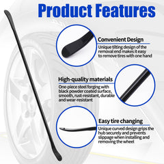 Zihvfzu tire bars set facilitates semi truck tire removal with leverage