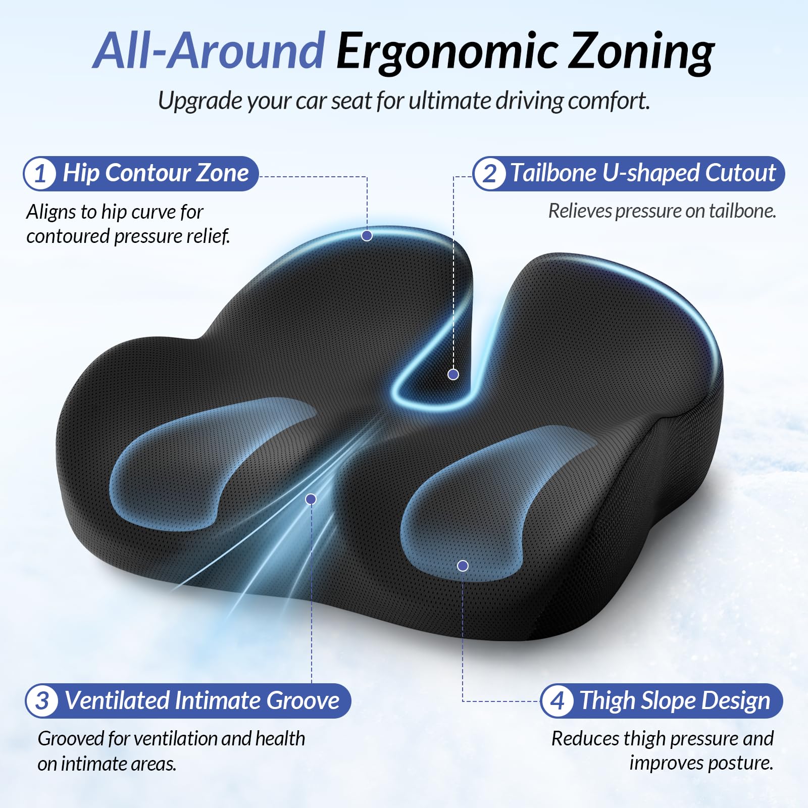 ZIKEE breathable ice silk cover keeps you dry and ventilated.