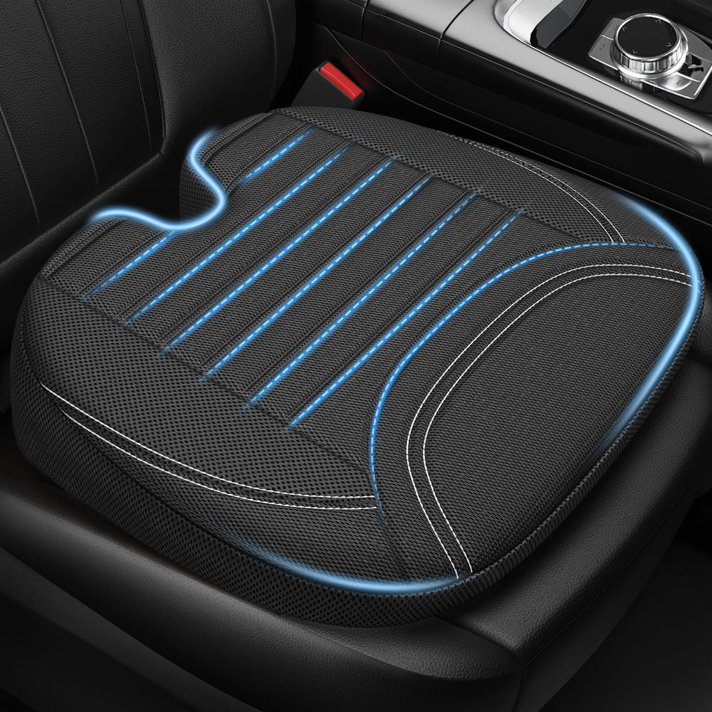 ZIKEE wedge seat cushion top view showing airflow channels for cooling