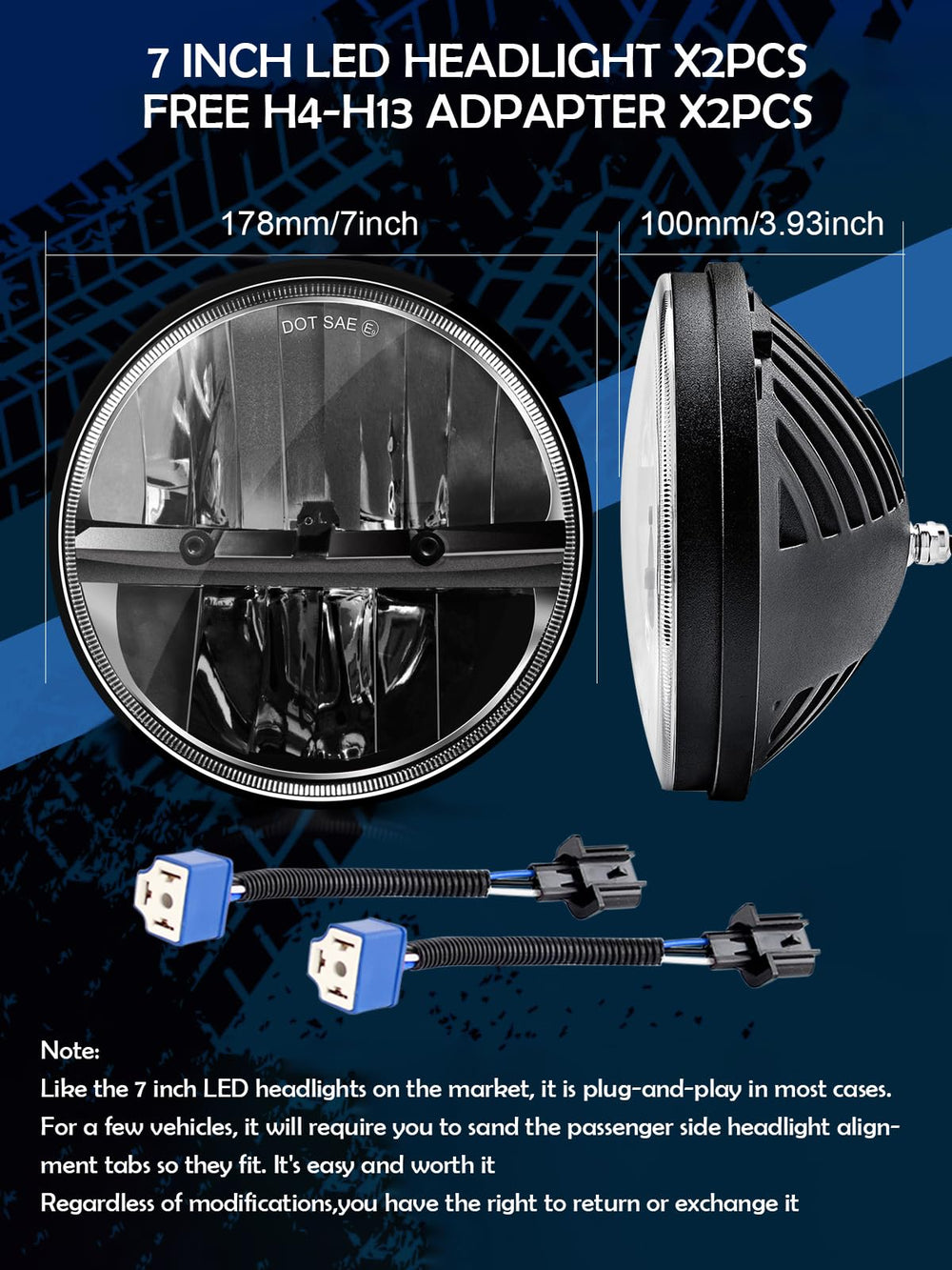 ZIMABLUE DOT approved headlight for road-legal use and compliance.