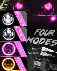 ZIMABLUE LED headlight with durable aluminum housing and heat dissipation
