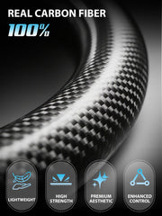 ZIMABLUE perforated Nappa leather grip for comfortable daily and off-road driving.