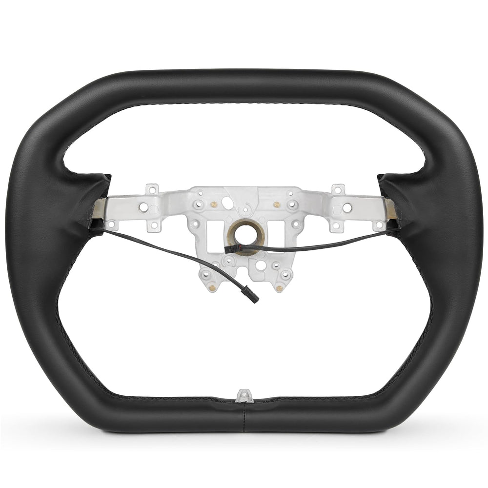 ZIMABLUE yoke design steering wheel improves dashboard visibility and comfort