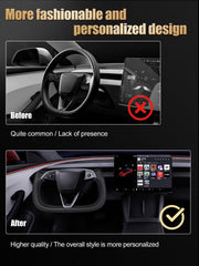 ZIMABLUE Yoke steering wheel grip emphasizes comfortable, non-slip control for long drives
