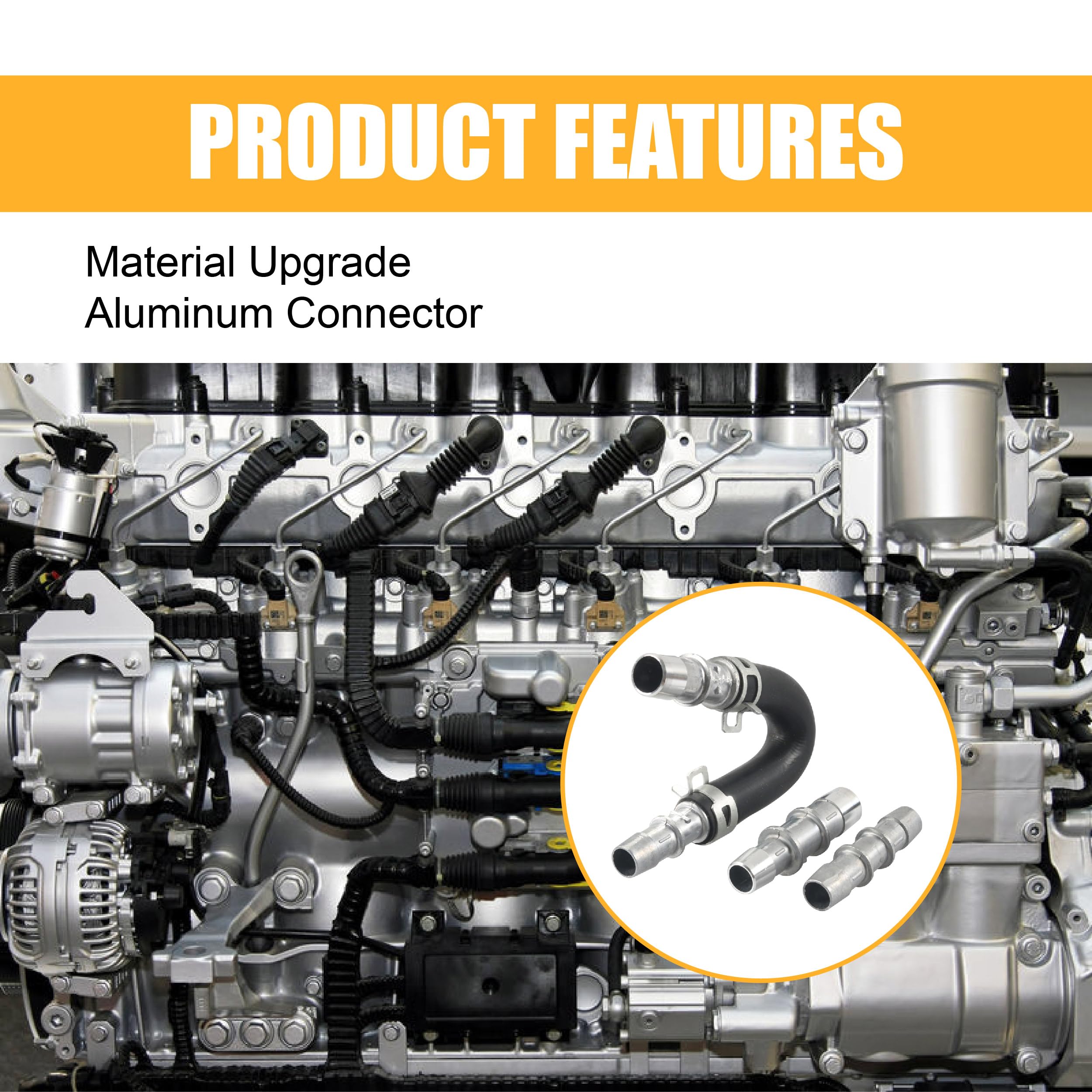 ZIMISI 5-8inch and 3-4inch hose connectors improve fit