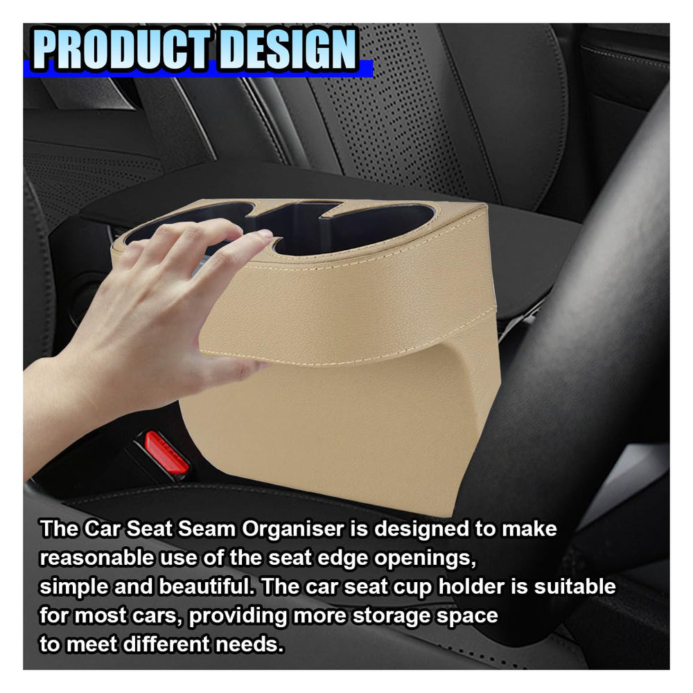 ZIMISI front console organizer in beige leather
