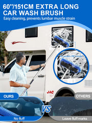 ZimiTeda 60-inch reach pole lets you clean rooftops without bending.