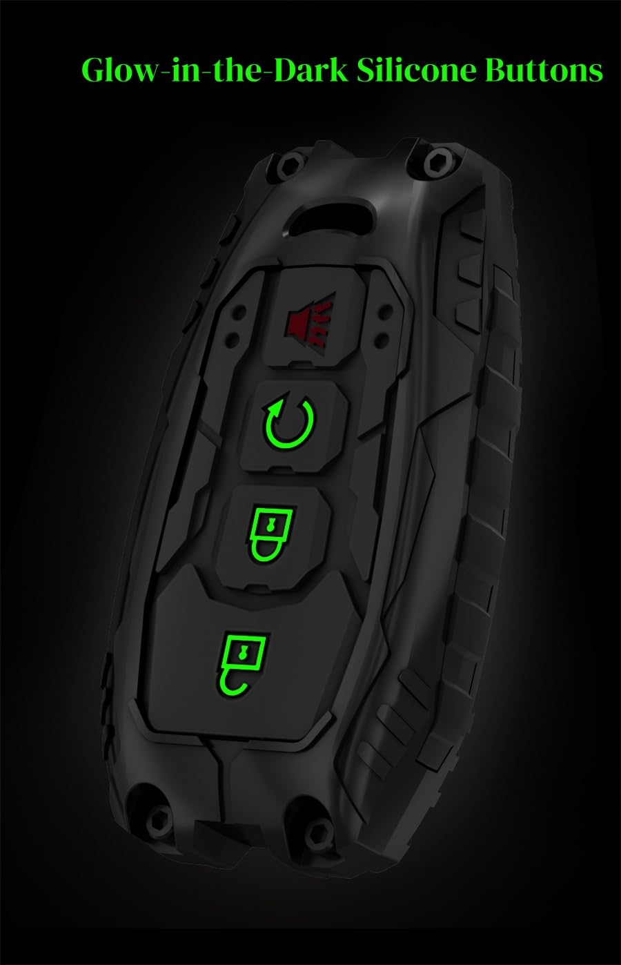 Zincflag glow-in-the-dark silicone buttons for night use
