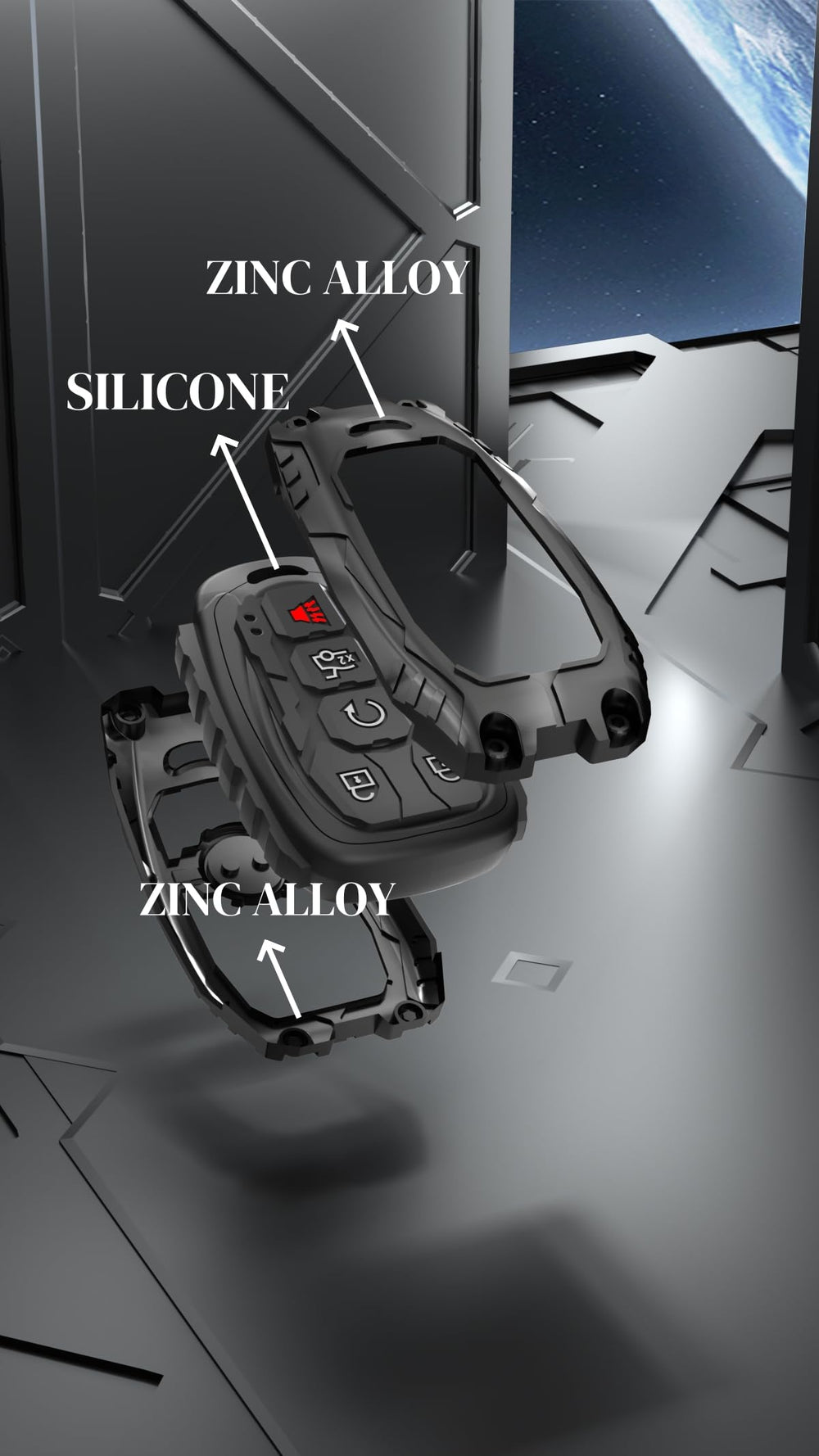 Zincflag Cruze key fob cover snug fit and seamless control.