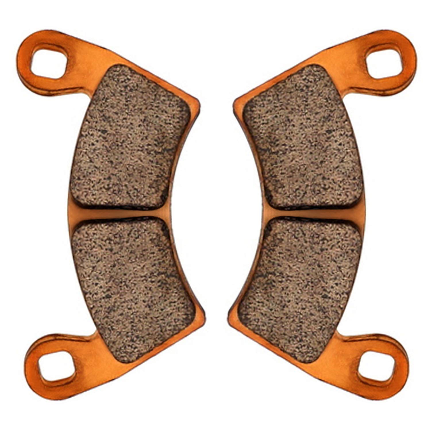 Zinger brake pads for Polaris Ranger EV front, consistent performance in electric utility tasks.