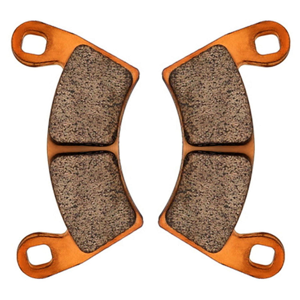 Zinger brake pads for Polaris Ranger EV front, consistent performance in electric utility tasks.