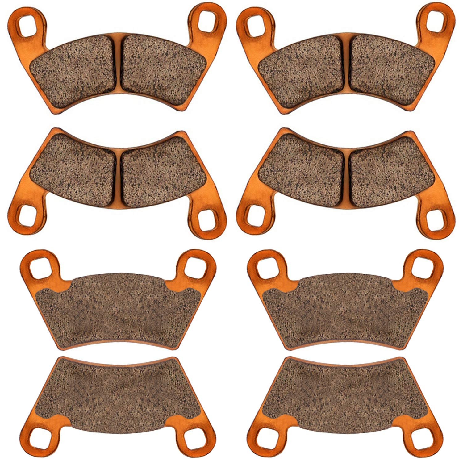 Zinger brake pads for Polaris Ranger XP900 rear, smooth bedding and reduced fade under heavy use.