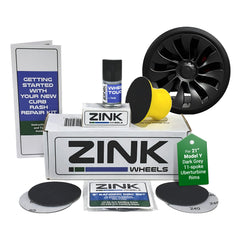 Zink Wheels curb rash kit for Model Y 21-inch charcoal grey enables DIY touch-ups