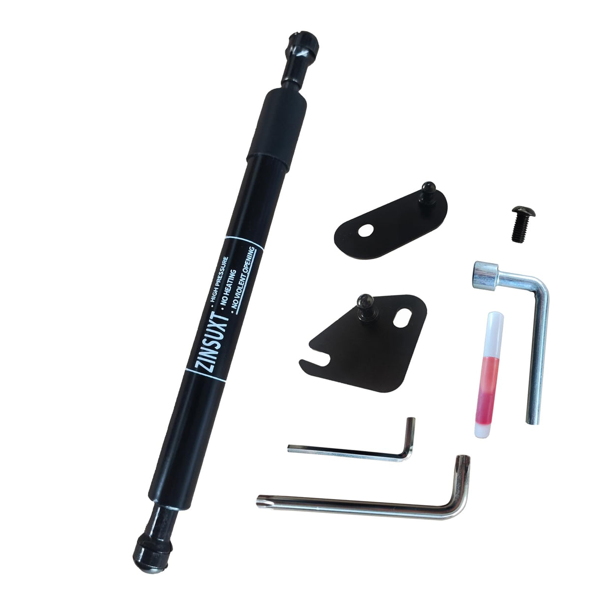 ZINSUXT F-150 tailgate damper packaging shows included components