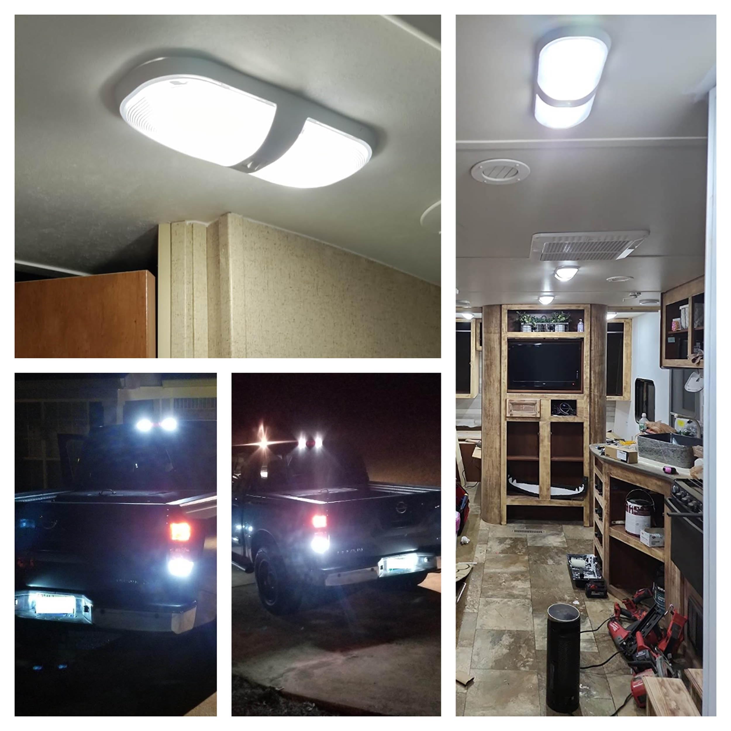 Ziomitus T10 interior light for RV, camper, boat and trailer applications.