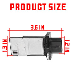 Zipelo MAF Sensor 22680-7S00A sensor body closeup displays durable aluminum-plastic build