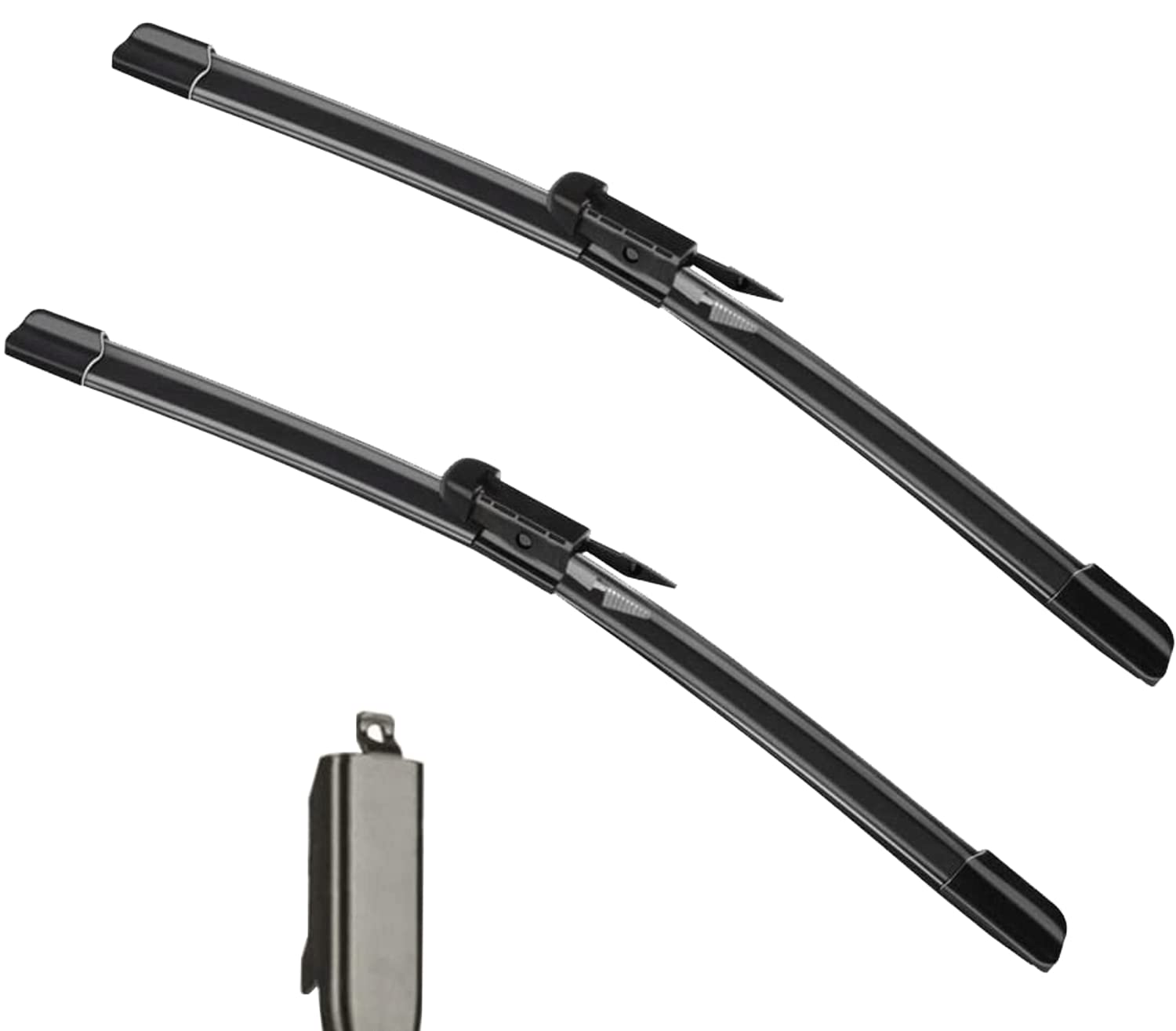 ZIXMMO 2-wiper blades 28-inch set on vehicle for rain visibility