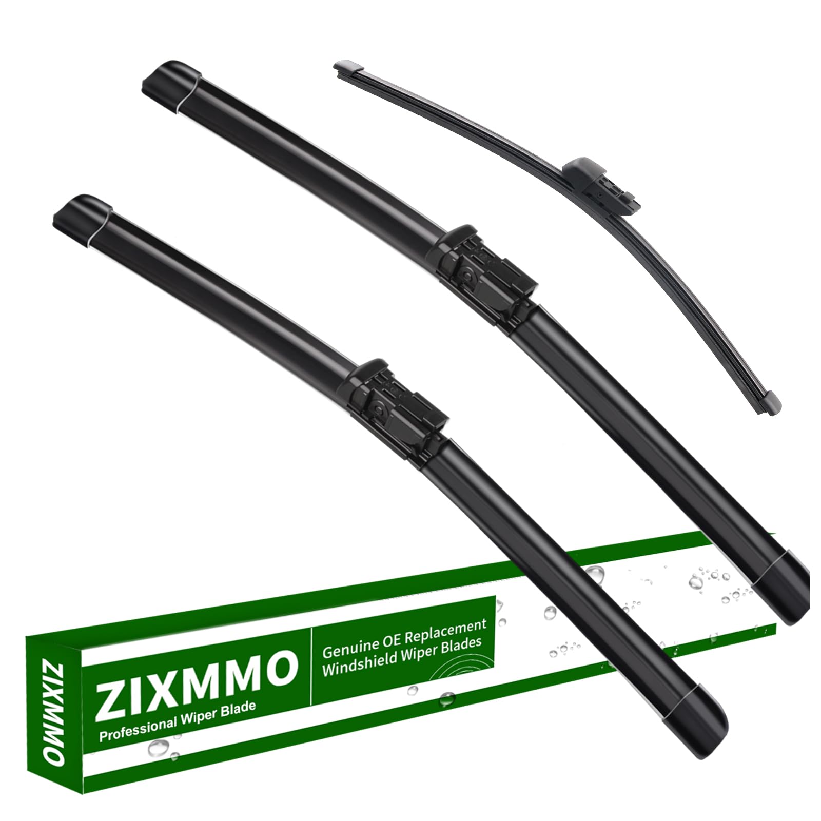 ZIXMMO 3-blade wiper set for Golf GTI and e-Golf delivers clear rain performance
