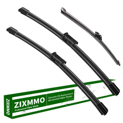ZIXMMO 3-pack wiper blades front view with OE-like fit for Volvo XC90/XC40