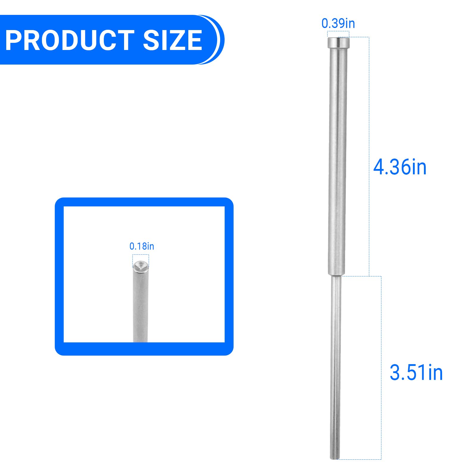 Ziyuan brake pin punch concave tip stabilizes pin head during removal.