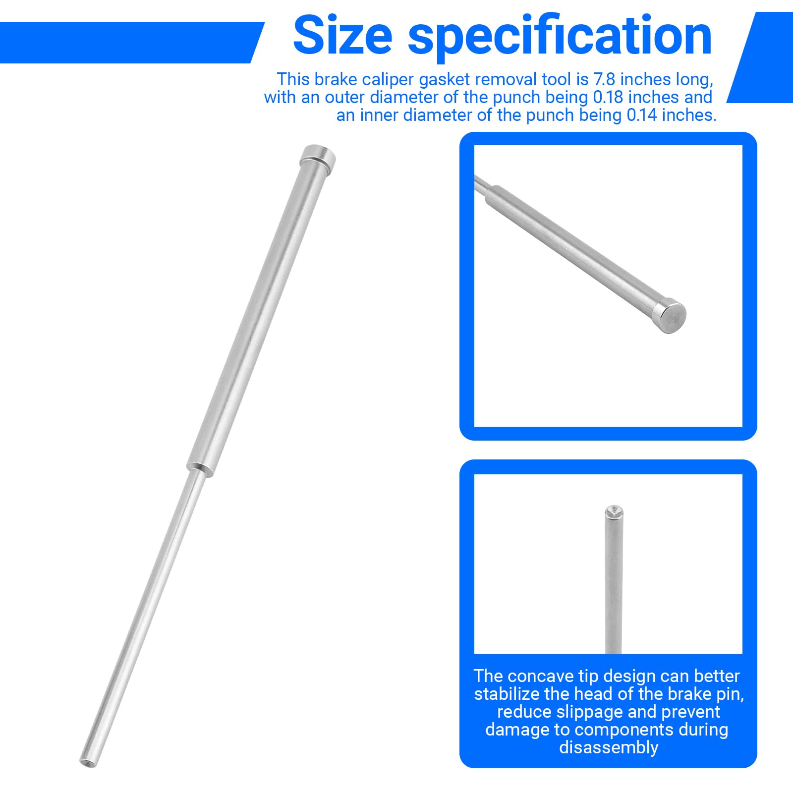 Ziyuan Brembo-compatible pin punch fits major caliper systems.