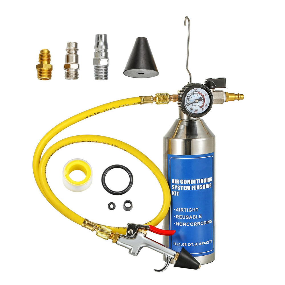 ZJERYL GULL AC Flush Kit main view showcases durable stainless steel construction for repeated use.