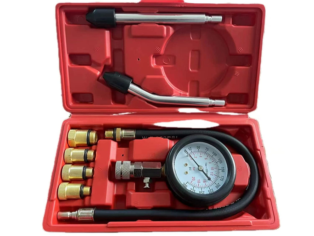 ZJERYL GULL compression tester gauge face showing clear 0-300 psi scale for quick reads